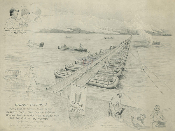 アート・デザイン・音楽 Rheinbrucken Rhine Bridges battle-archives-map-26-1x19-6-