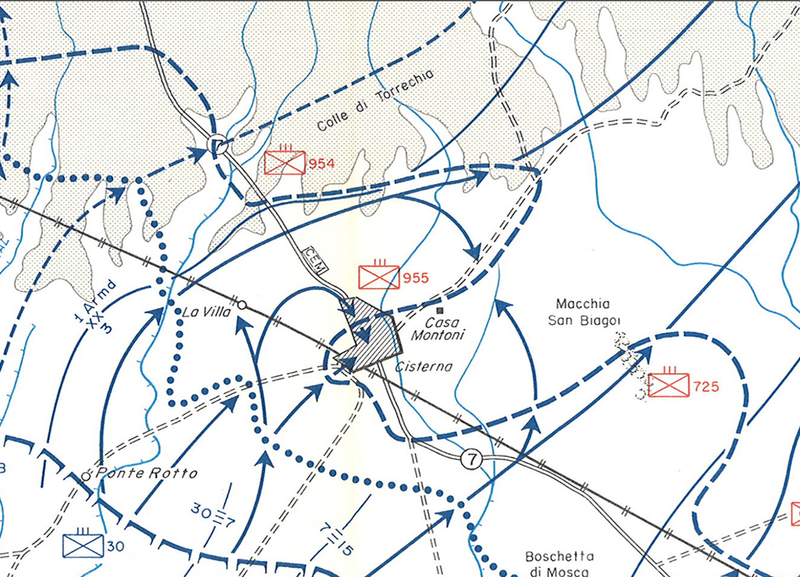 Battle Archives Map Anzio Breakout Battle Map