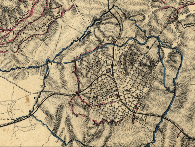 Battle Archives Map Atlanta, Georgia #2