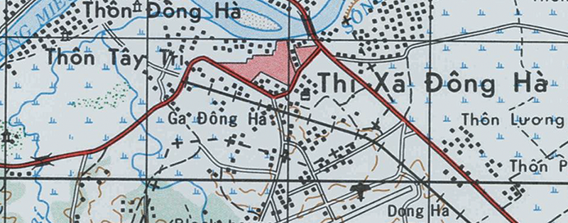Dong Ha, Vietnam Topographical Map