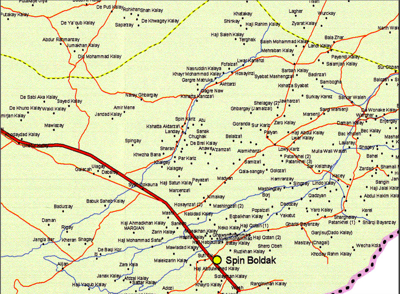 Battle Archives Map Kandahar Province, Afghanistan