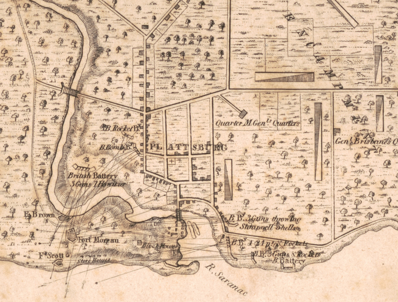 Battle Archives Map Plattsburg, New York
