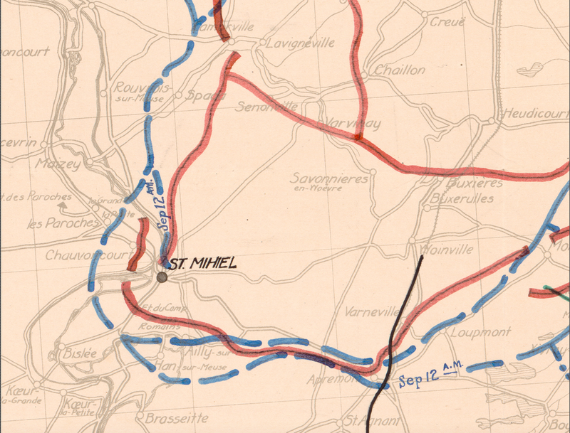 Battle Archives Map Saint Mihiel Offensive #1