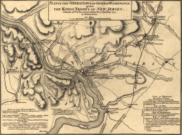 Battle Archives Map Trenton, New Jersey #1