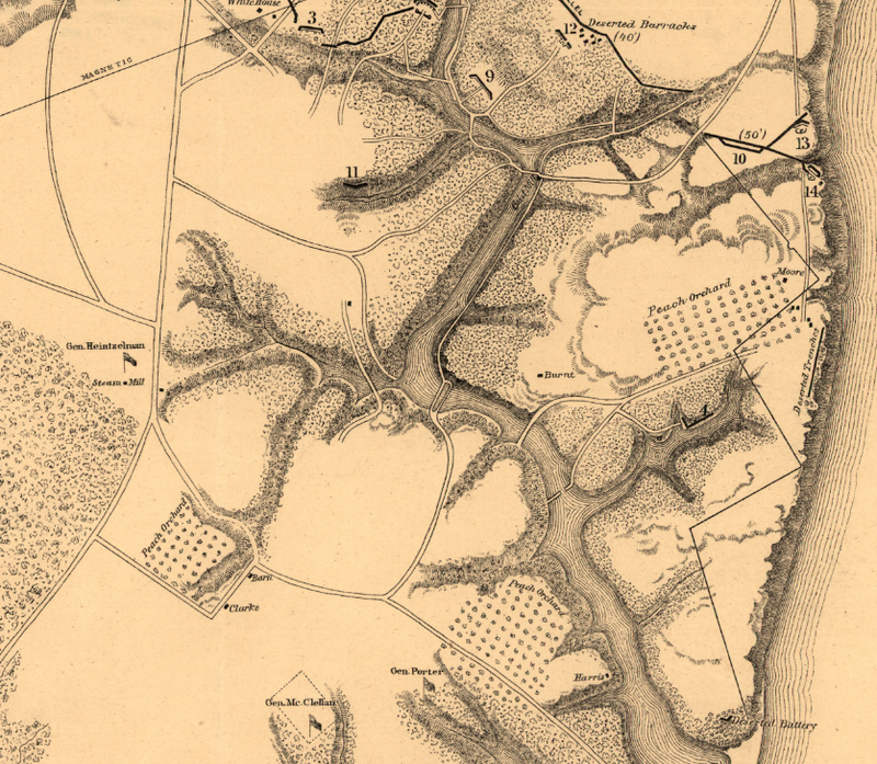 Battle Archives Map Yorktown, Virginia (1862) #3