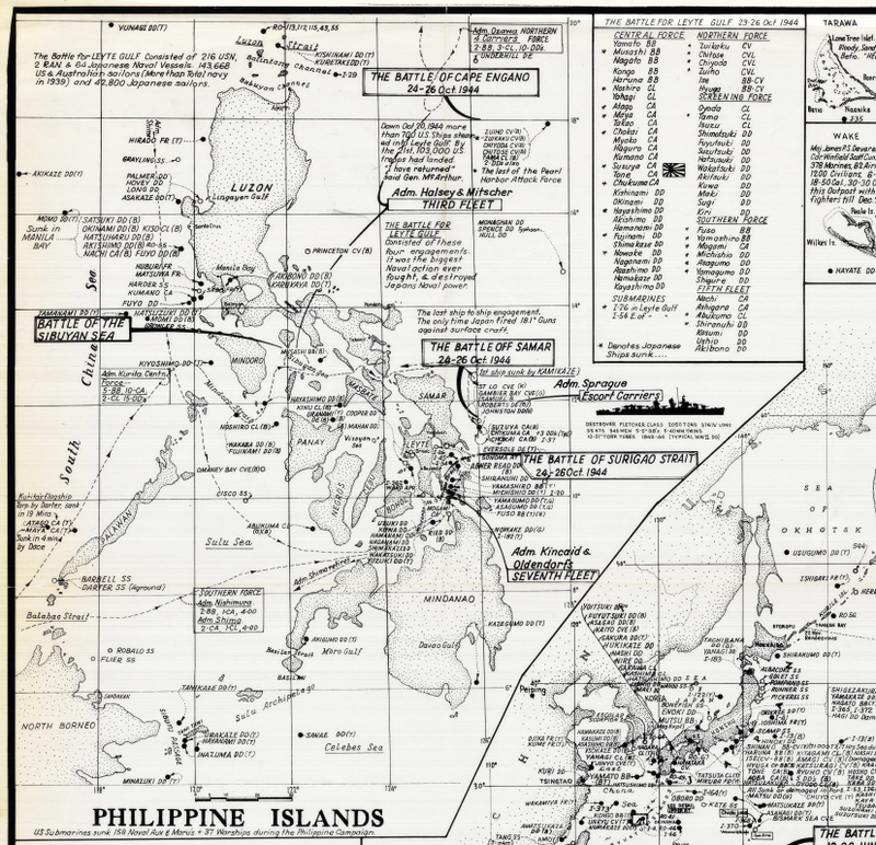 Battle Archives Map 30x27.9 Pacific Theater of Operations #1