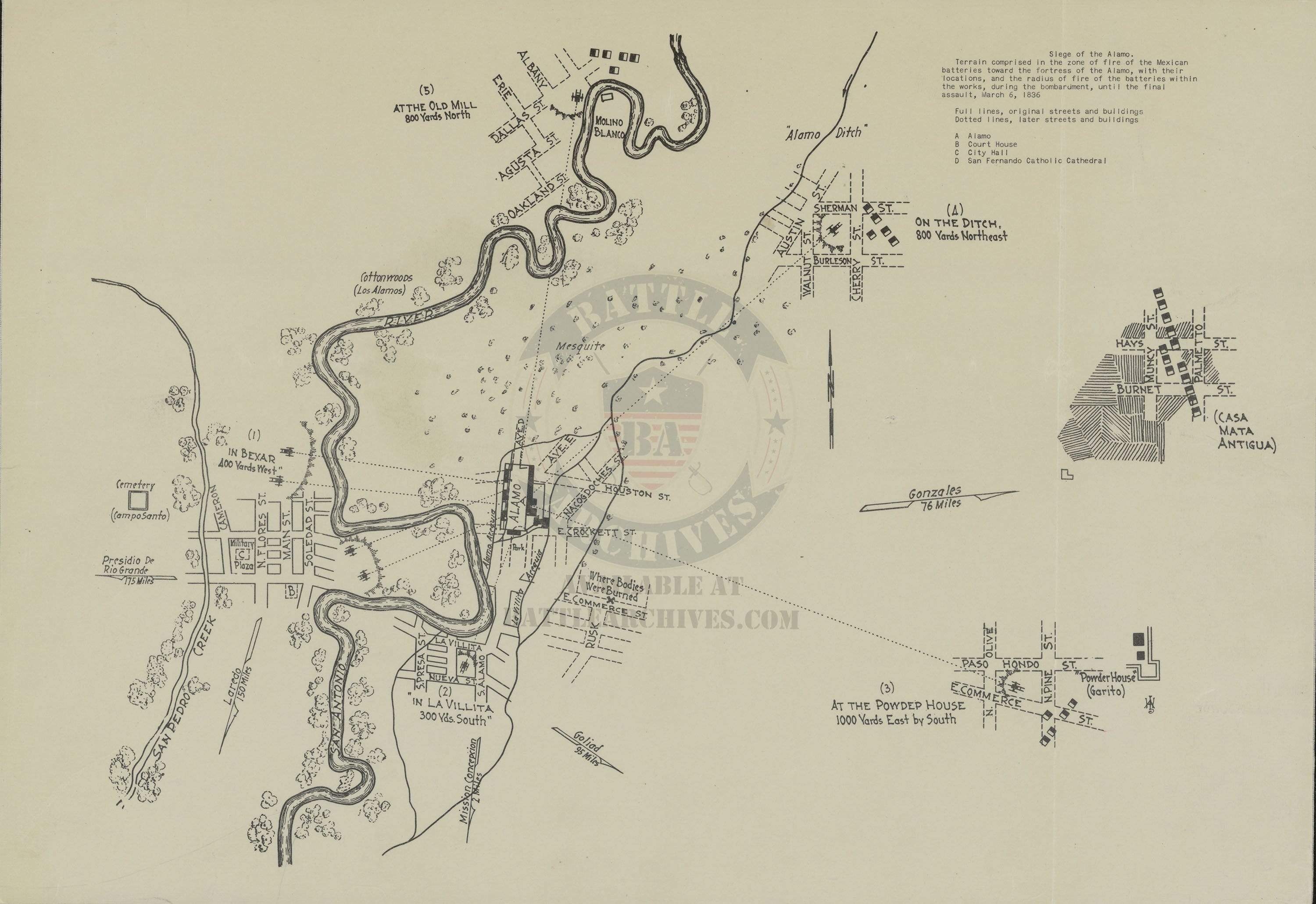 Battle Archives Map Alamo #2