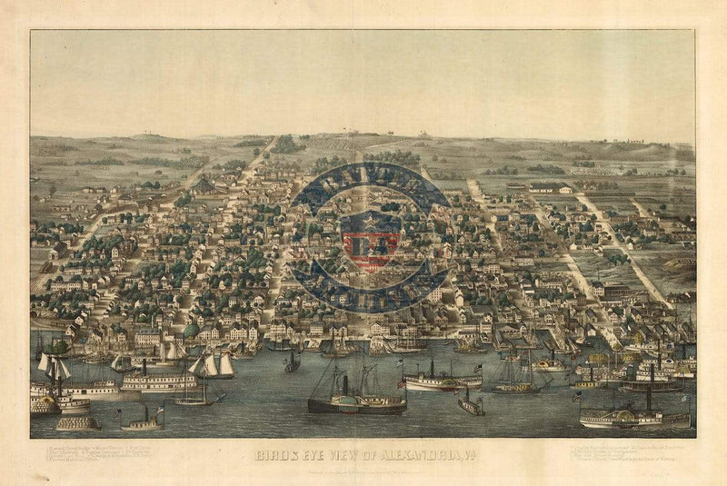 Battle Archives Map Alexandria, Virginia