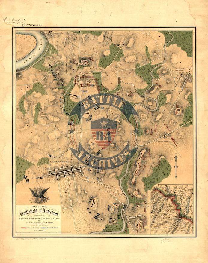 Battle Archives Map Antietam #1