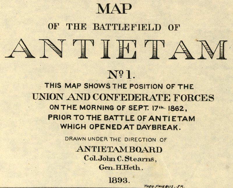 Battle Archives Map Antietam #2