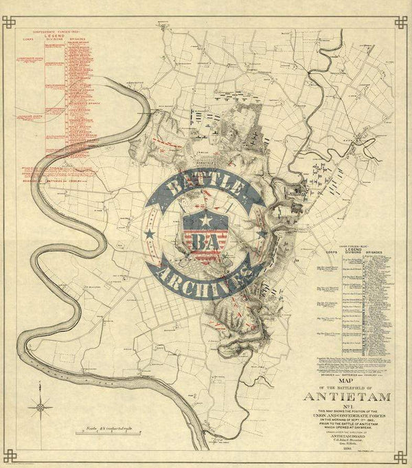 Battle Archives Map Antietam #2