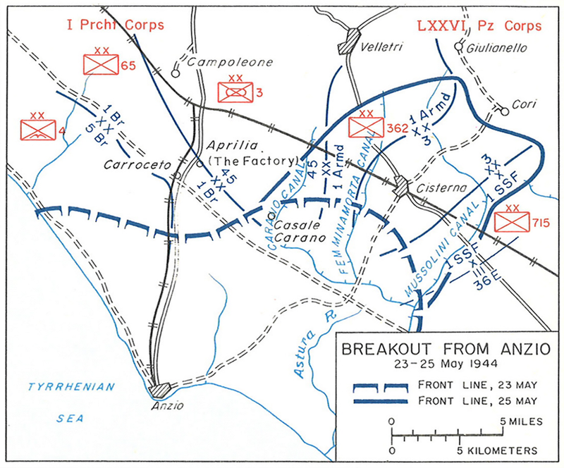 Battle Archives Map Anzio Breakout Battle Map