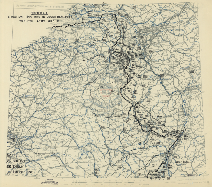 Battle Archives Map Ardennes Counteroffensive (Battle of the Bulge) #3