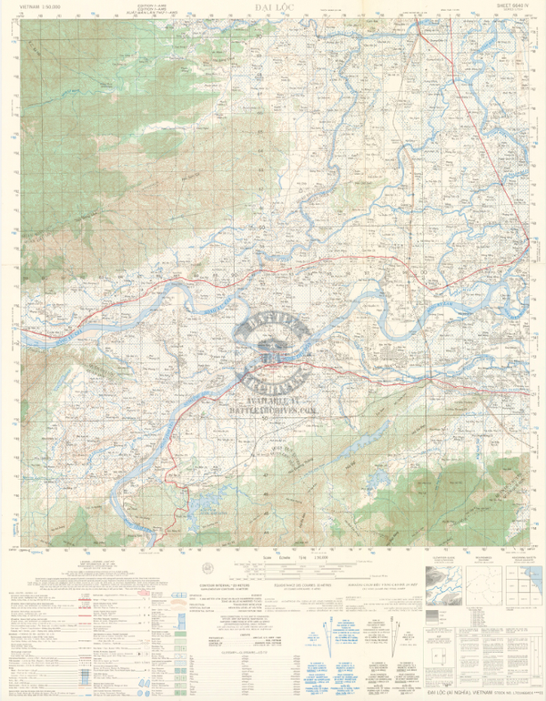 Battle Archives Map Arizona Territory, Vietnam