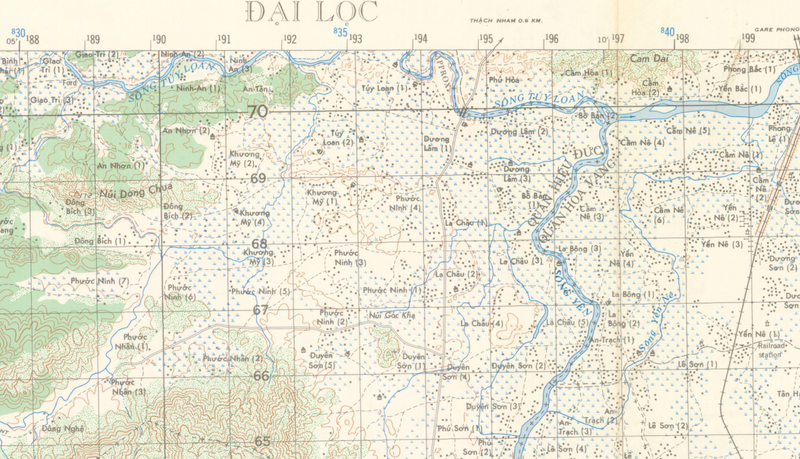 Battle Archives Map Arizona Territory, Vietnam