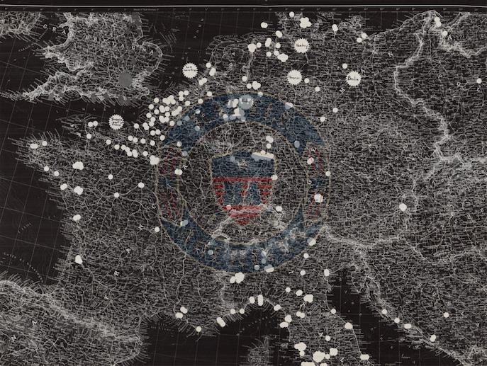 Battle Archives Map Army Air Corps #1-Western and Southern Europe Attacks