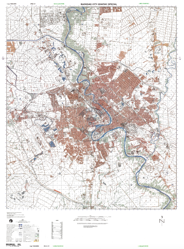 Battle Archives Map Baghdad, Iraq #1