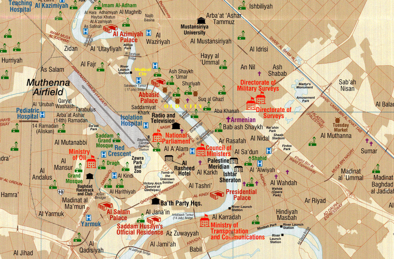 Battle Archives Map Baghdad, Iraq #2