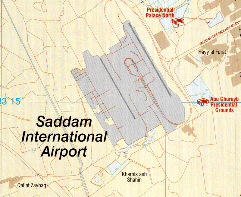 Baghdad, Iraq 1:62,500 City Topographical Map