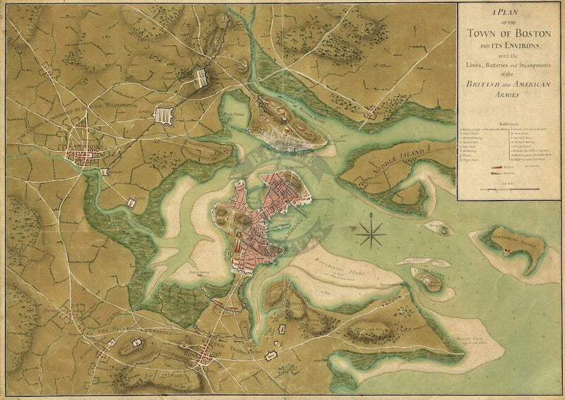 Battle Archives Map Boston #2