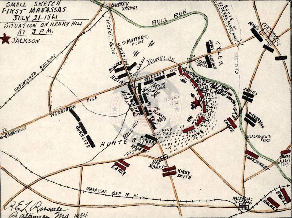 Battle Archives Map Bull Run (Manassas) I #4