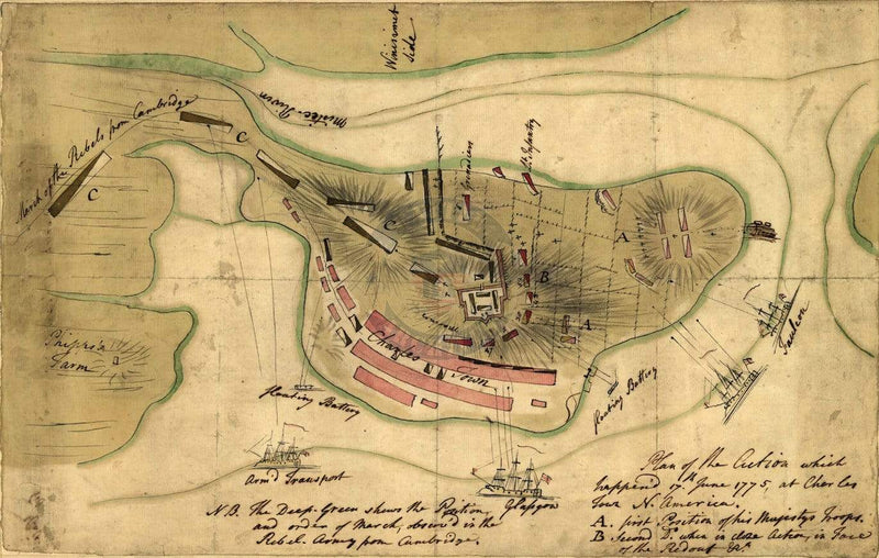 Battle Archives Map Bunker Hill, Massachusetts #4