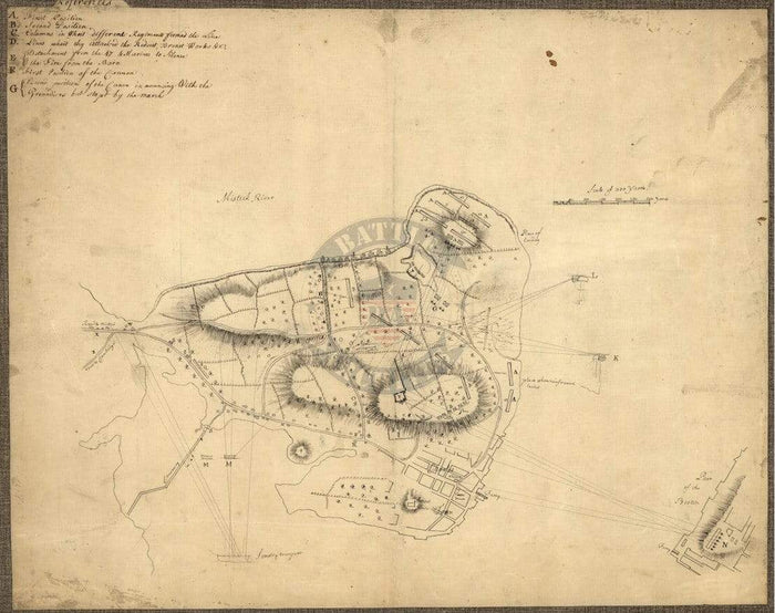 Battle Archives Map Bunker Hill, Massachusetts #5