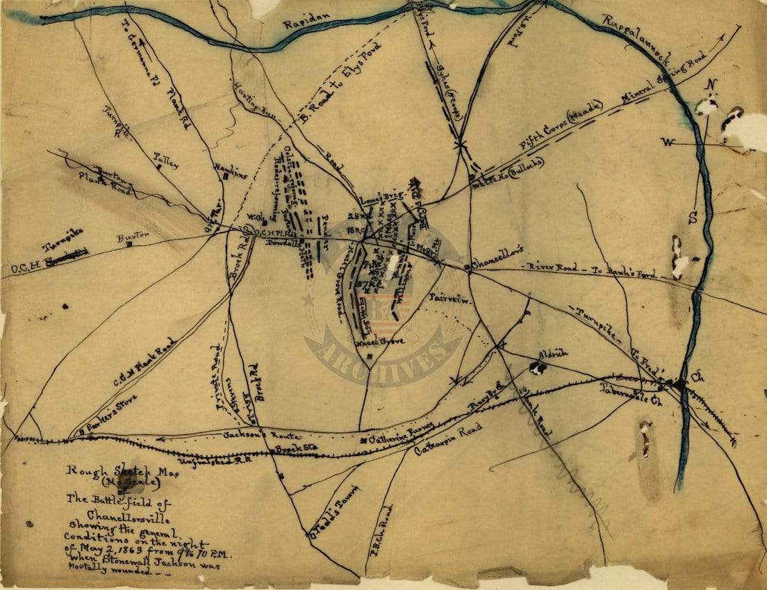 Battle Archives Map Chancellorsville #1