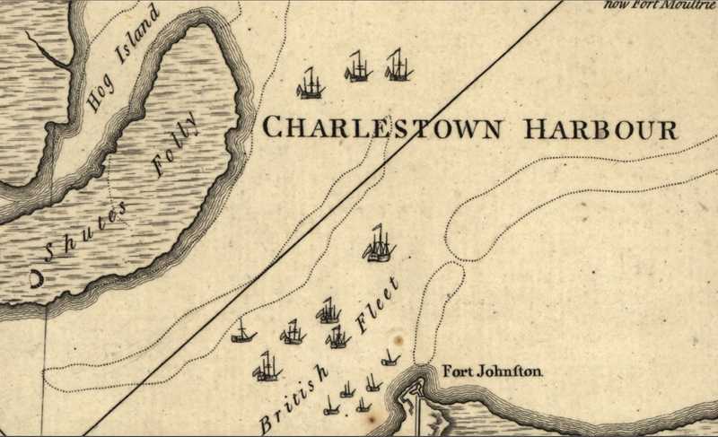 Battle Archives Map Charles Town, South Carolina #1