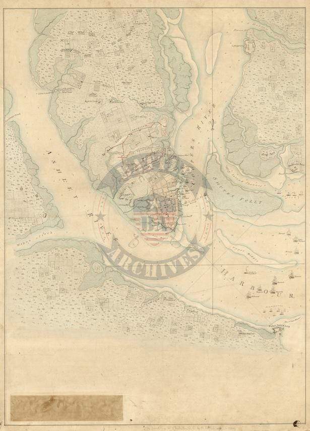 Battle Archives Map Charles Town, South Carolina #2