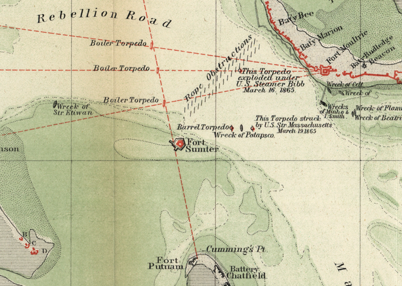 Battle Archives Map Charleston, South Carolina #1