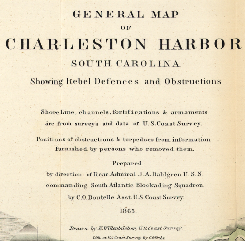 Battle Archives Map Charleston, South Carolina #1