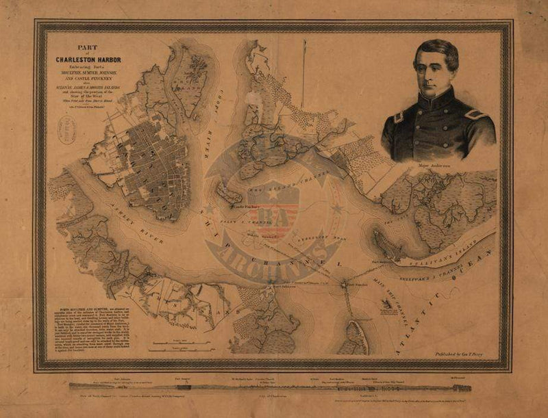 Battle Archives Map Charleston, South Carolina #4