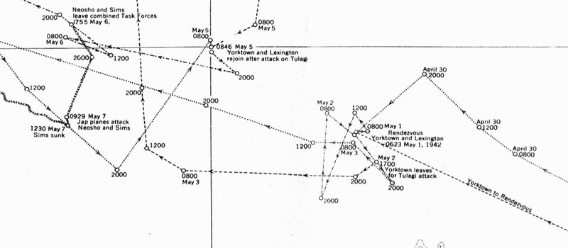 Battle Archives Map Coral Sea