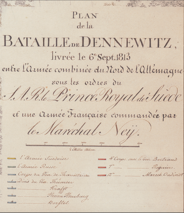Dennewitz 1813 French Battle Map