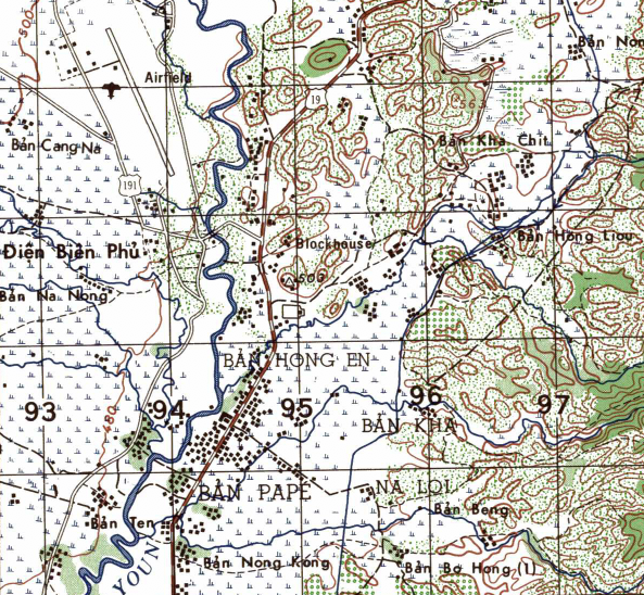 Dien Bien Phu, Vietnam Topographical Map – Battle Archives