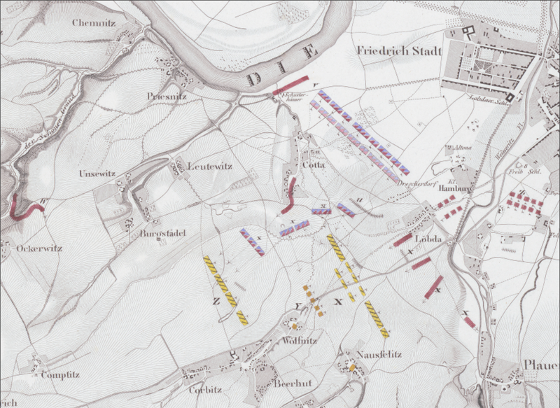 Dresden 1813 Battle Map