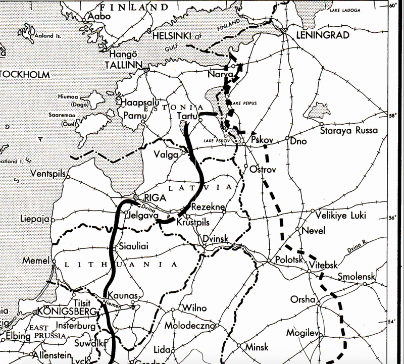 Battle Archives Map Eastern Front, 1944