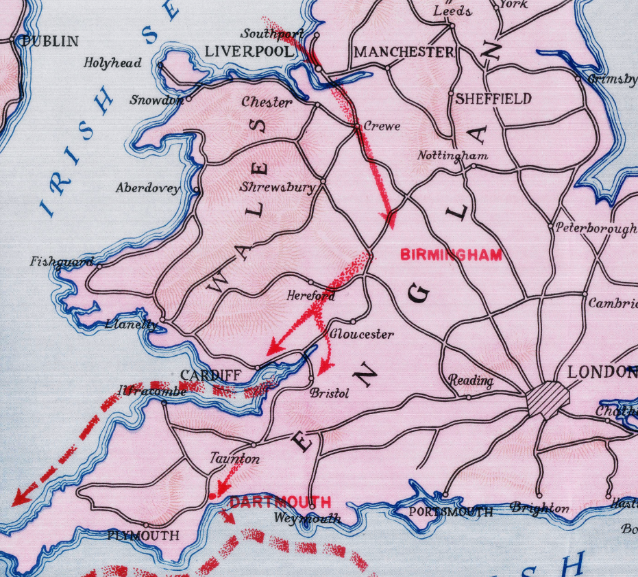 European Campaign Map of the 90th Infantry Division