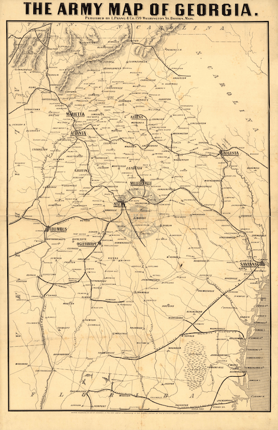 Battle Archives Map Georgia