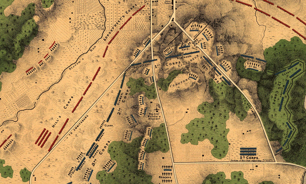 Battle Archives Map Gettysburg #3