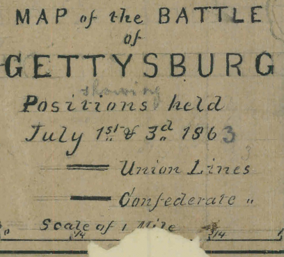 Battle Archives Map Gettysburg #5