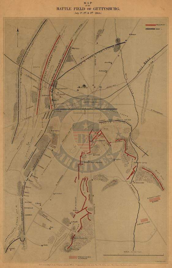 Battle Archives Map Gettysburg #9