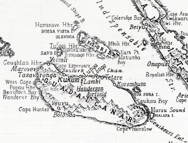 Battle Archives Map Guadalcanal #3