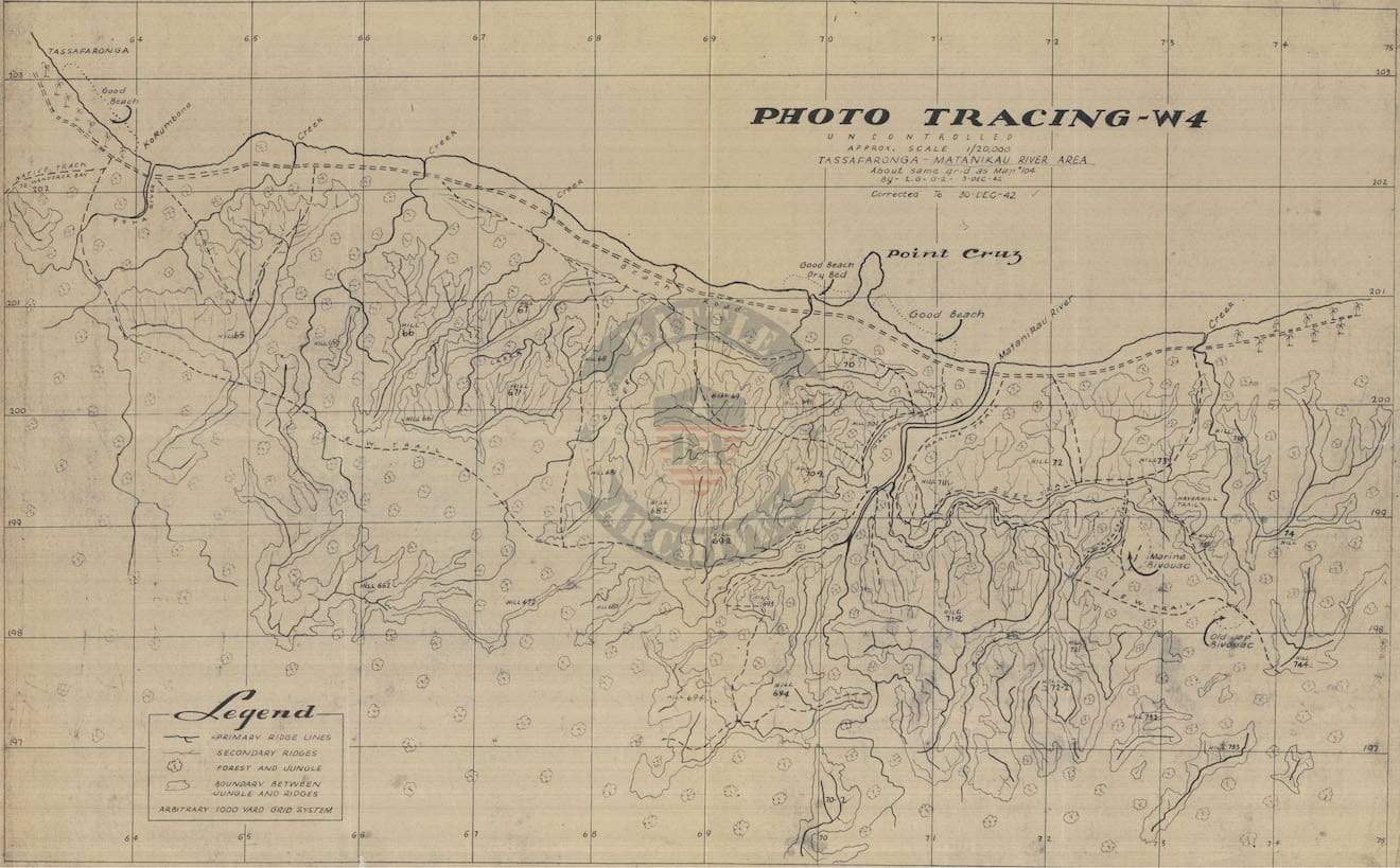 Battle Archives Map Guadalcanal #4