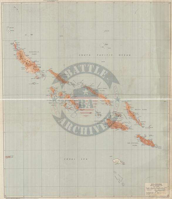Battle Archives Map Guadalcanal #5