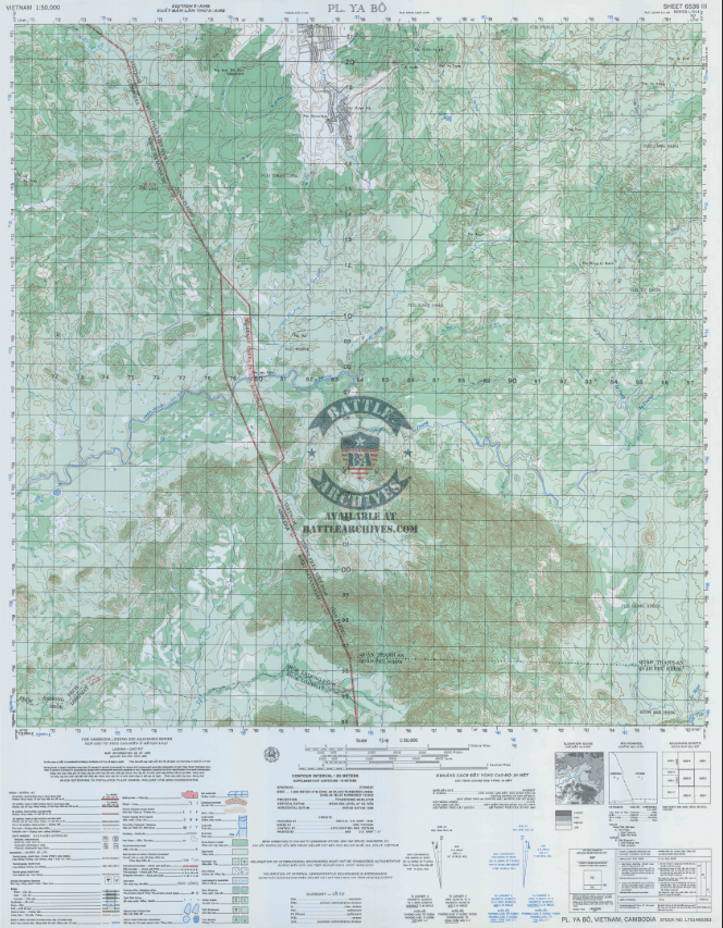 Battle Archives Map Ia Drang Valley