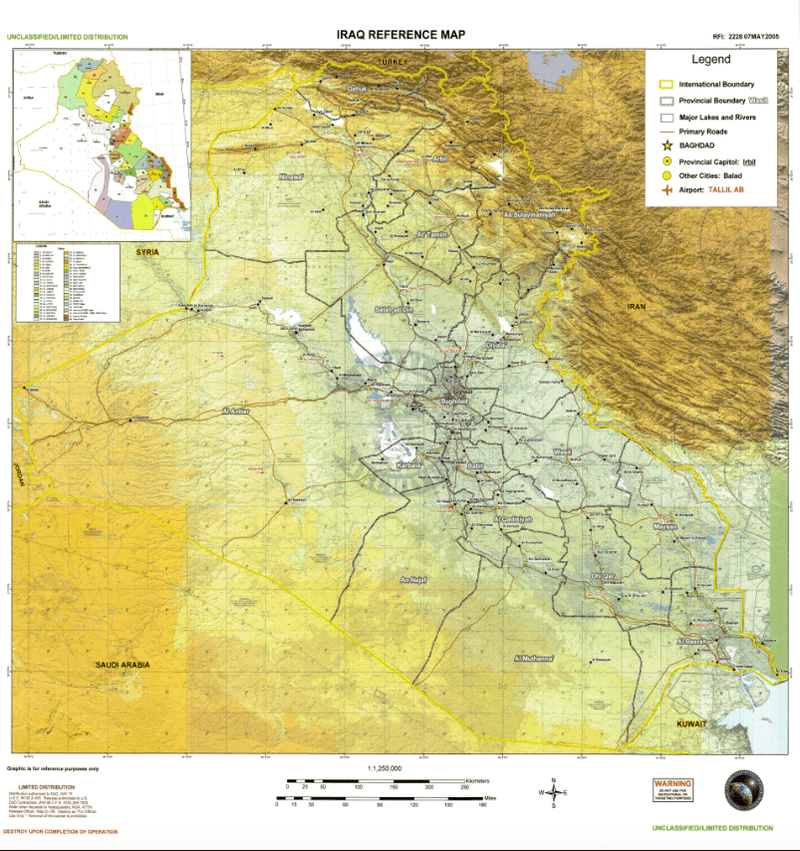 Battle Archives Map Iraq #1