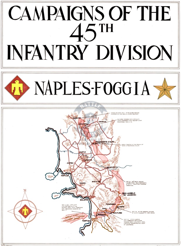 Battle Archives Map Italian Campaign, 45th Infantry Division #1