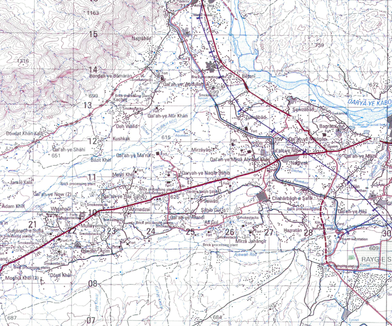 Jalalabad, Afghanistan 2010 City Topographical Map – Battle Archives